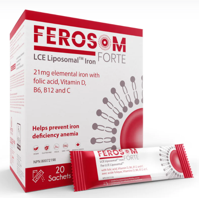 Ferosom Forte LCE Lipsomal Iron 20 Sachets