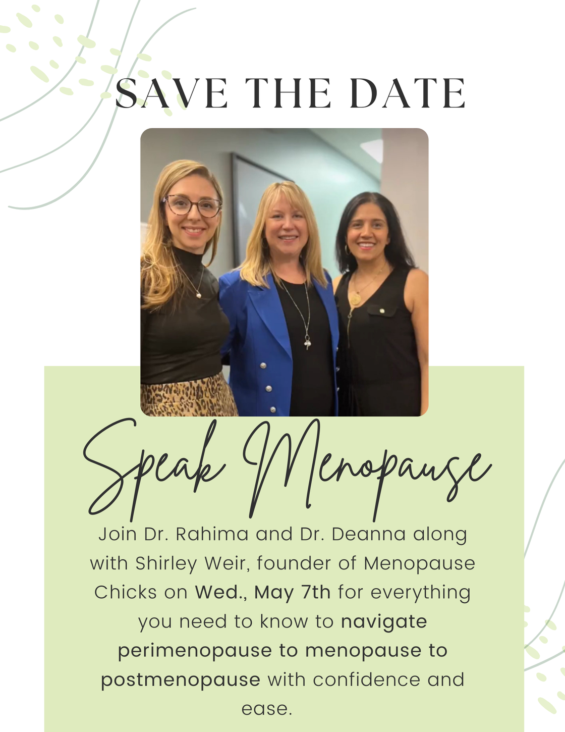Speak Menopause Event