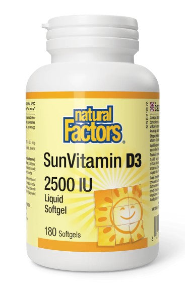 Natural Factors Vitamin D3 2500iu softgels