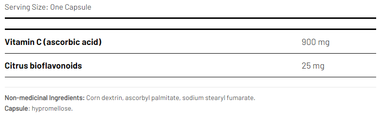 AOR Pro Bioflavonoids 100 veggi caps ingredients