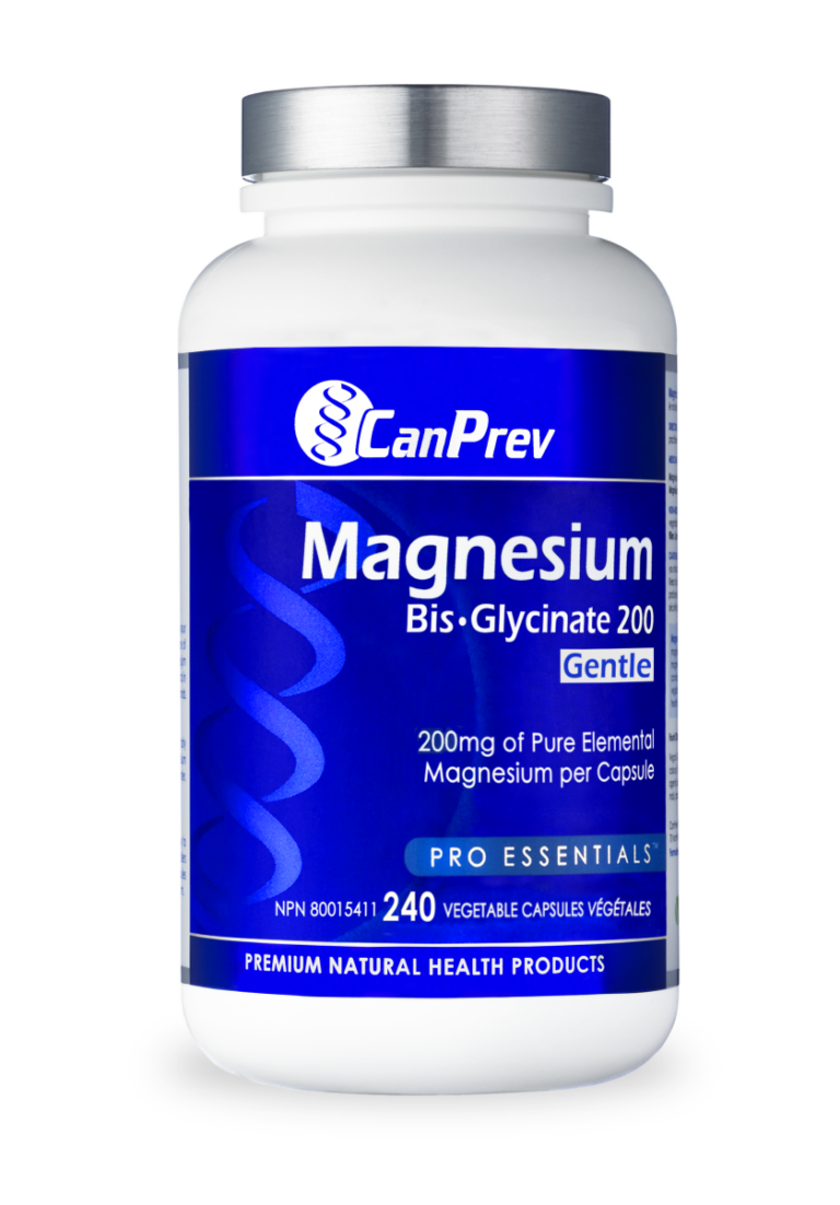 CanPrev Magnesium Bis-Glycinate 200 Gentle 240 Vegetable Capsules