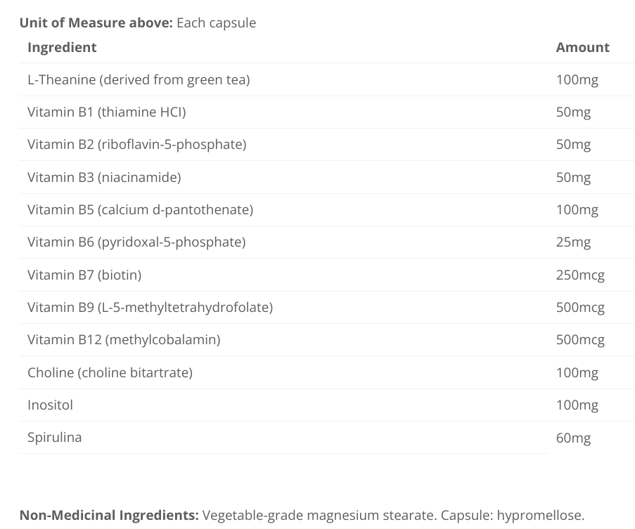 Cyto-Matrix_Bio_B_LT_60 vegetable capsules ingredients