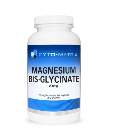 Cyto-Matrix Magnesium Bis-glycinate 200mg 210 Vegetarian Capsules
