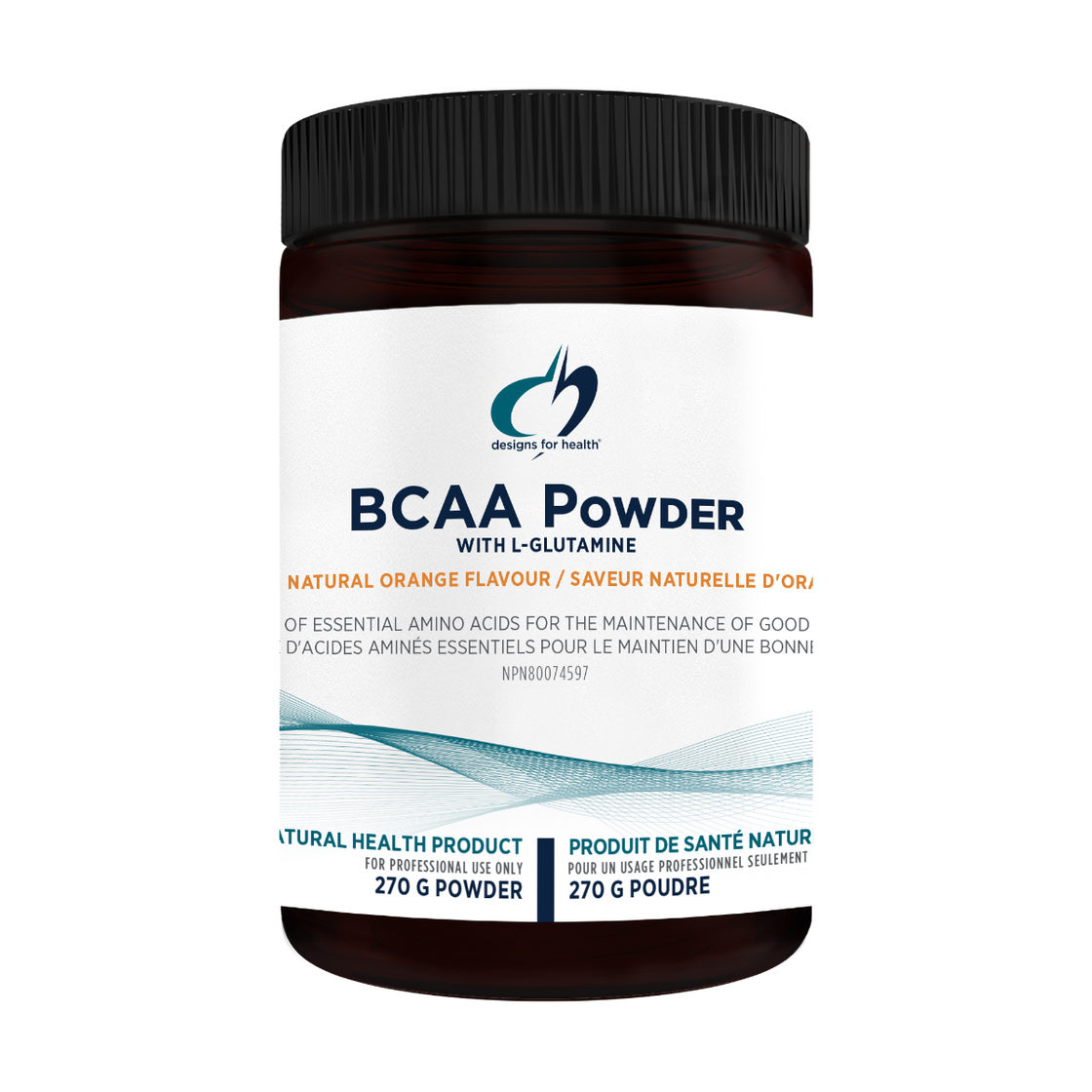 Designs for Health BCAA Powder with L-Glutamine 270g Powder