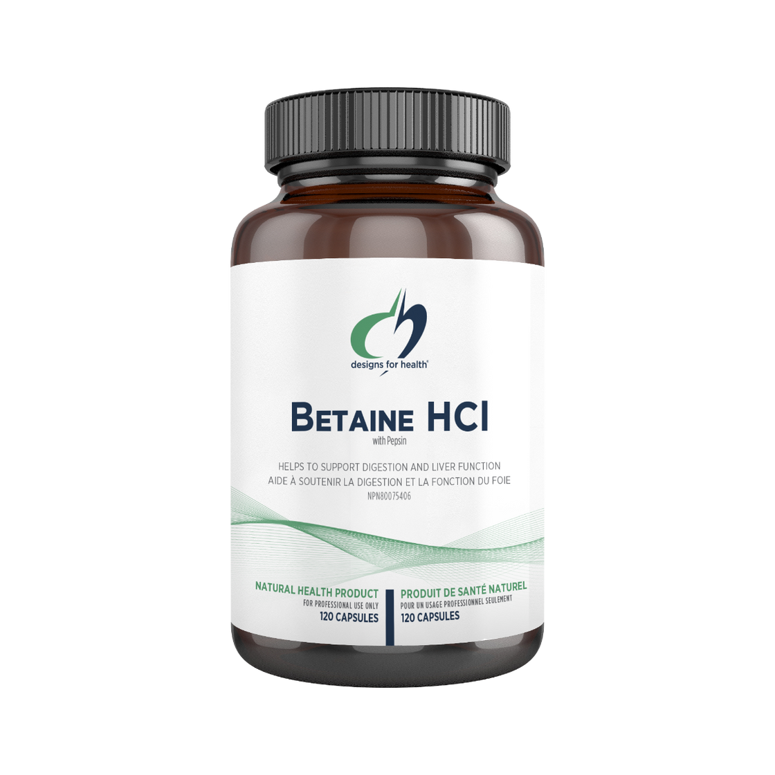 Designs for Health Betaine HCl 120 Capsules