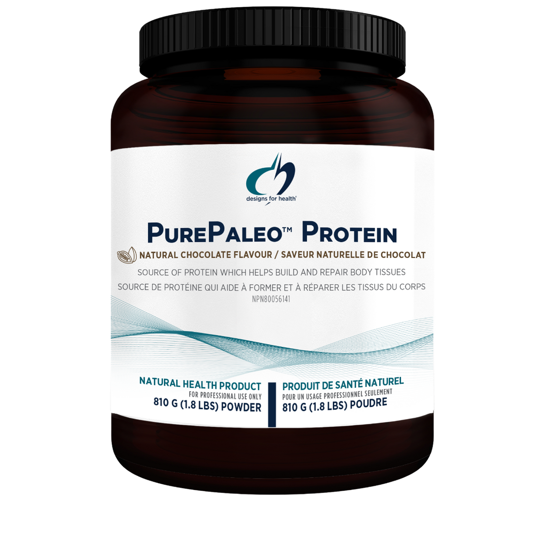 Designs for Health PurePaleo Chocolate Protein Powder 810 grams