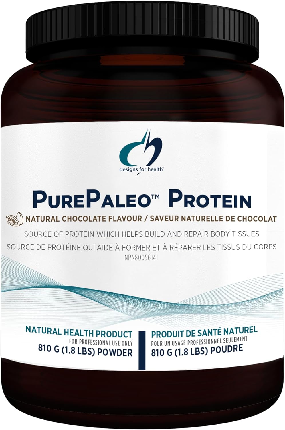 Designs for Health PurePaleo Chocolate Protein Powder 810 grams