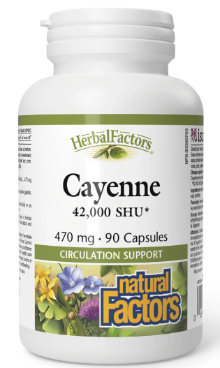 Natural Factors Cayenne 90 Capsules
