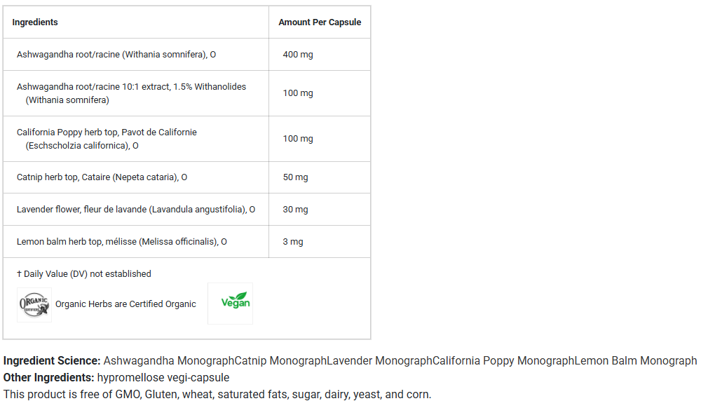 Restorative Formulations StressCalm Px 75 Vegi-Capsules