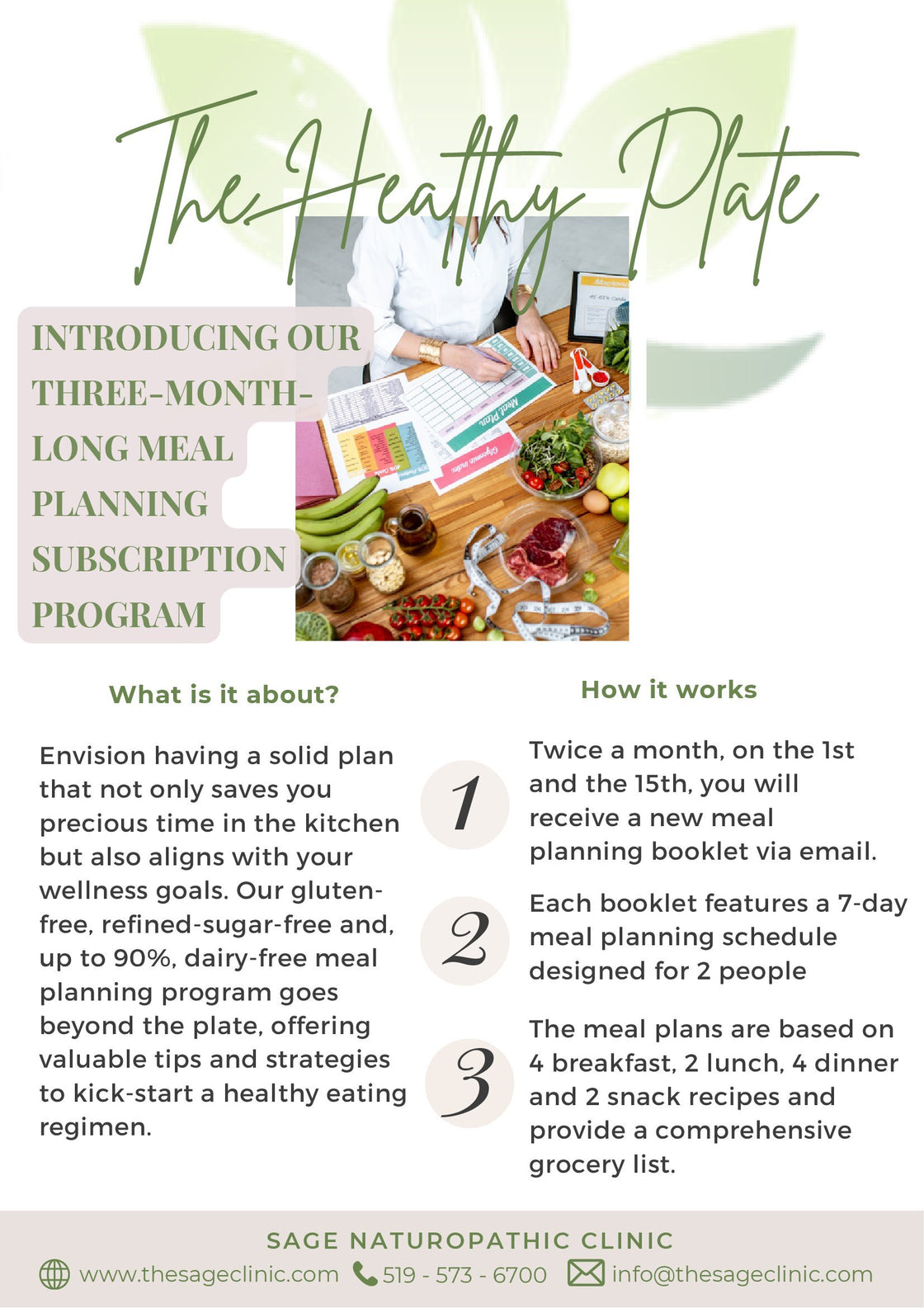 The Healthy Plate Meal Plan Program