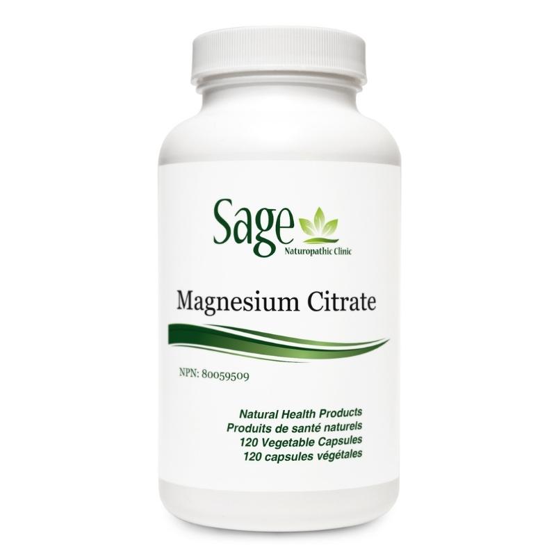 Sage's Magnesium Citrate 120 vegetarian capsules