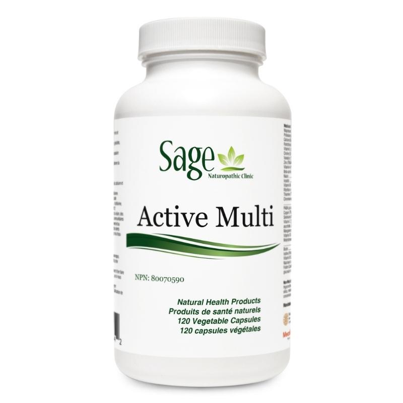Sage's Active Multi w/o Iron 120 vegetarian capsules