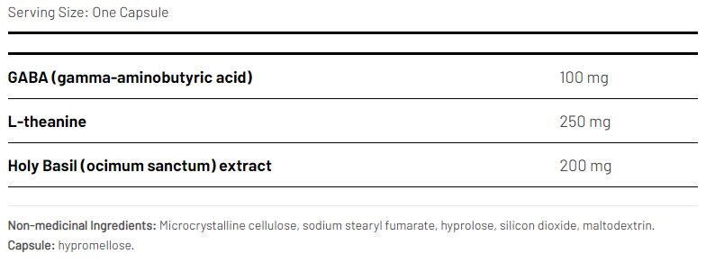 AOR-Pro Destress 90 Vegi Caps ingredients