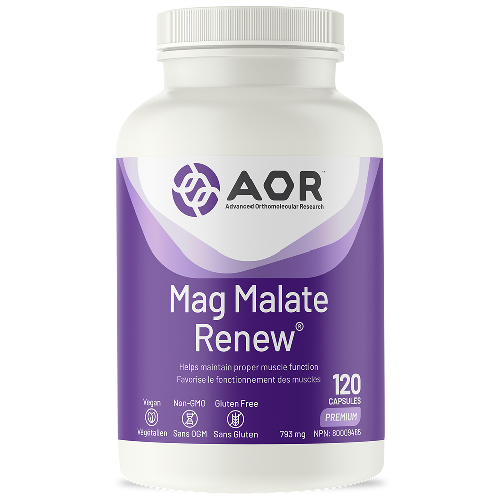 AOR Mag Malate Renew 120 Capsules