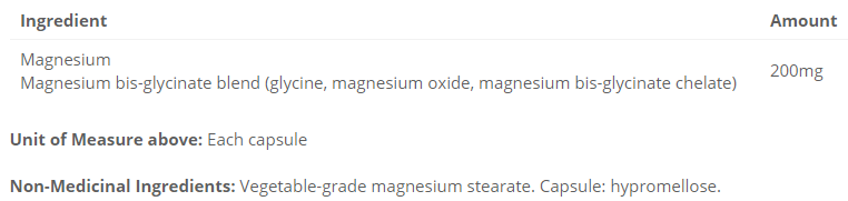 Cyto-Matrix Magnesium Bis-glycinate 200mg 90 Vegetarian Capsules