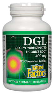 Natural Factors DGL 90 chewable tablets