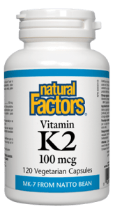 Natural Factors Vitamin K2 120 vegetarian capsules