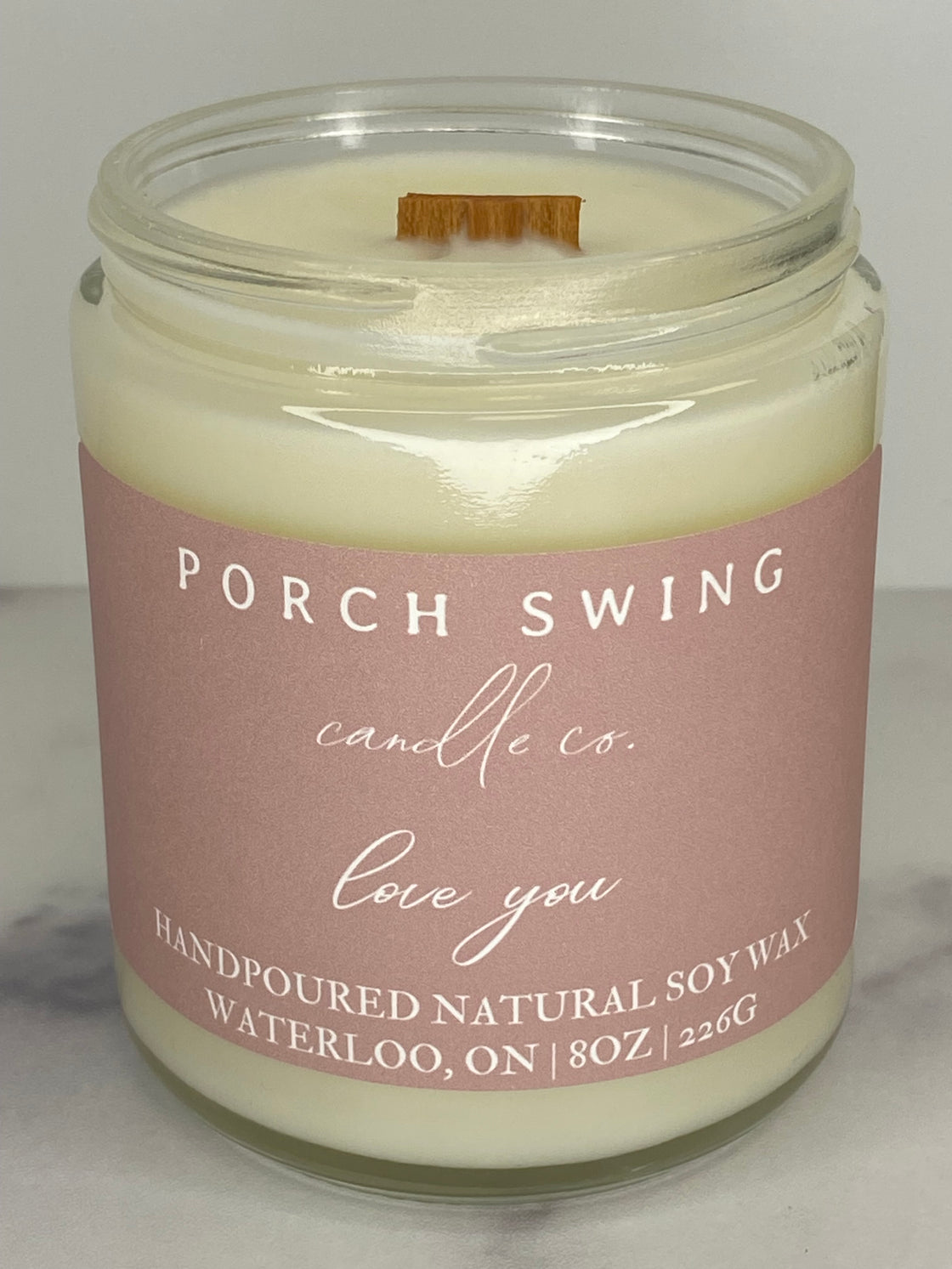 Porch Swing Valentine's Day Candles
