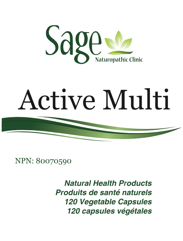 Sage's Active Multi w/o Iron 120 vegetarian capsules