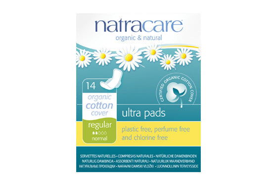 Natracare Regular Pads with Wings 14 pack