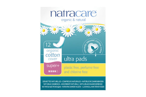 Natracare Ultra Super Pads Plus 12 pack