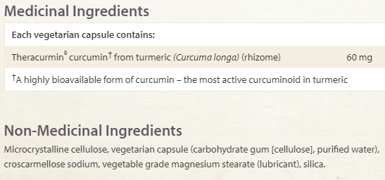 Natural Factors Curcuminrich Double Strength Theracurmin 60 Vegetarian Capsules