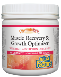 Natural Factors Curcuminrich Muscle Recovery and Growth Optimizer 156g Powder