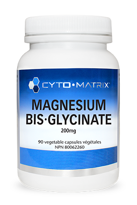 Cyto-Matrix Magnesium Bis-glycinate 200mg 90 Vegetarian Capsules